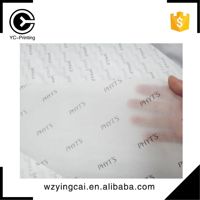 
Custom high quality hair packaging extension wrapping tissue paper with logo printing 
