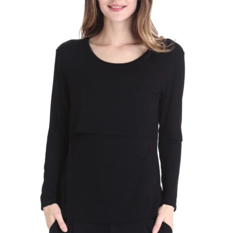 Wholesale Fleece US Size Long Breastfeeding Clothes Nursing Set Women Maternity Jumper Suits