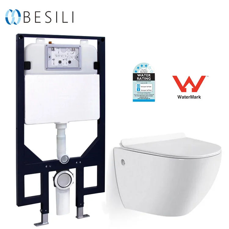 Watermark ceramic wall hung toilet parts for New Zealand