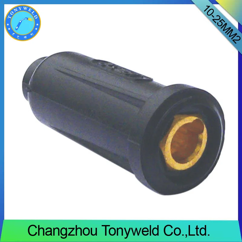 tig argon welding gun male cable joint 35-50
