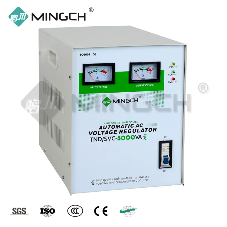 MINGCH Morocco Widely Use 10000W Tnd Series AC Single Phase Voltage Stabilizer