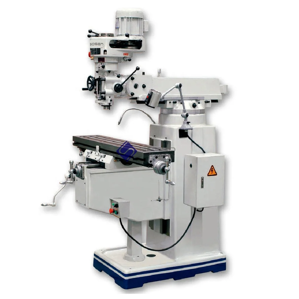 X6325 ISO40 Spindle Universal Taiwan Turret Milling Machine with Power Feed
