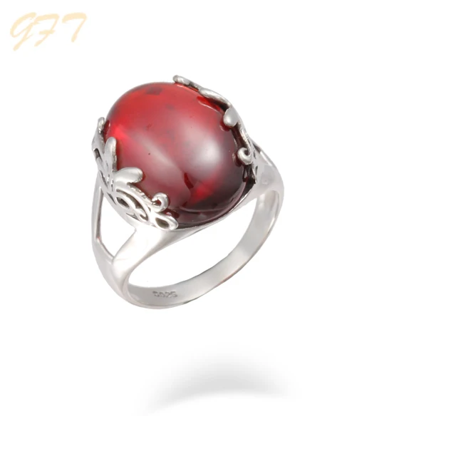 
Wholesale fashion 925 sterling silver marcasite and ruby rings 