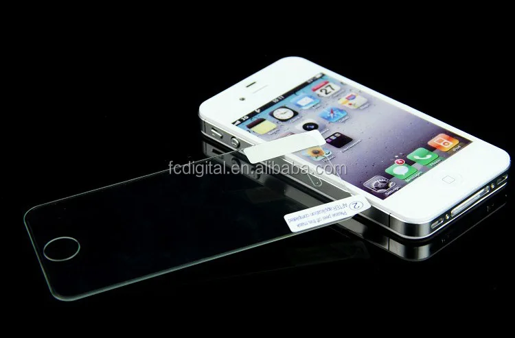 Низкая стоимость с цена от производителя 9 H 0.3 мм 2.5D закаленное стекло фильм экран протектор для iPhone 5 / 5S