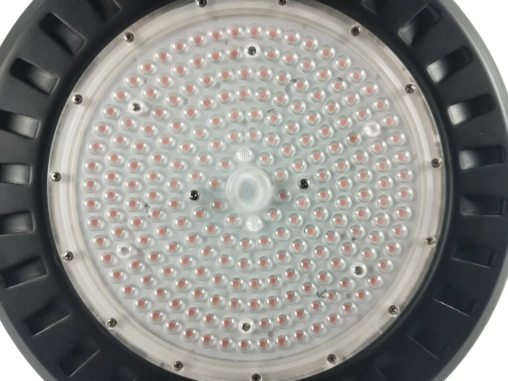 IP65 200W UFO Indoor LED Grow Lights with  high bay light aluminum heatsink for indoor and outdoor greenhouse plants