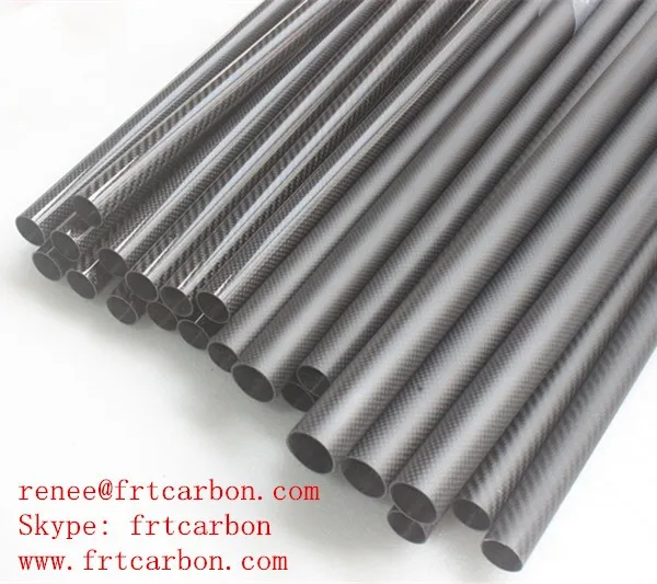 3K woven Carbon fibre round tube carbon pipe