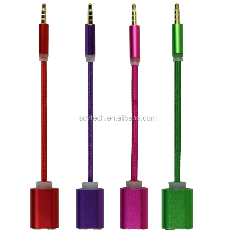 3,5 мм сплиттер 1 штекер на 2 гнезда аудиокабель для наушников 15 см кабель aux