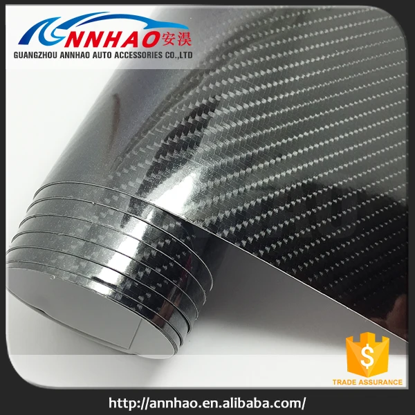 1.52*20 м 3D и 4D Текстура Автомобиль Wrap 5D Углеродного Волокна
