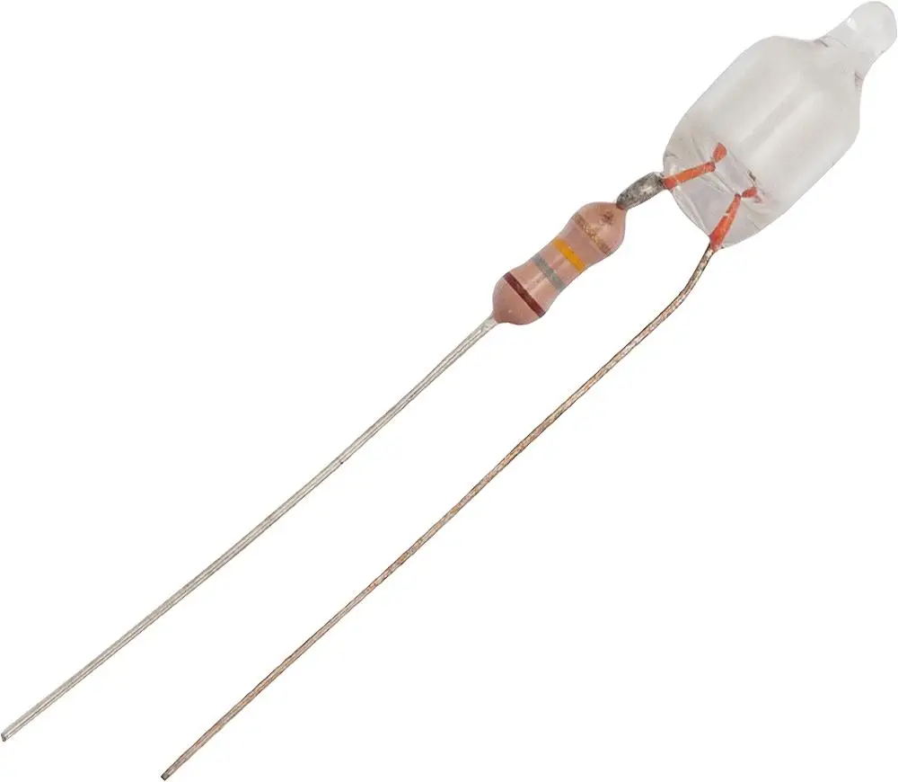 F6 6x16mm Super Bright Red Light Neon Light Bulb Indicator Bulb