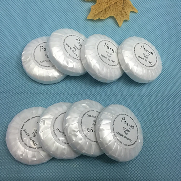 Parya customized brand disposable one time use soap 15g mini size toilet bath