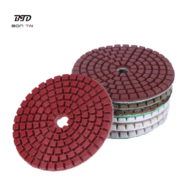 
4inch Diamond Dry Resin Polishing pads Granite Marble Concrete Stone 