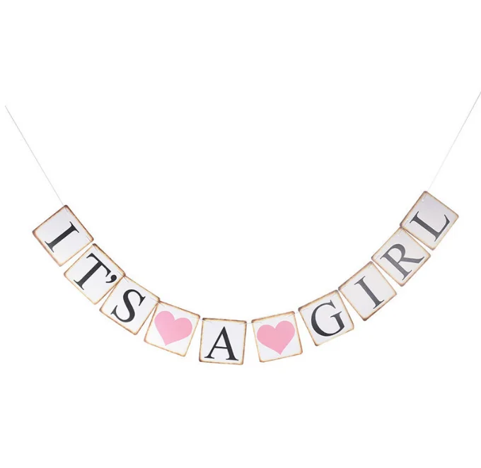 
Its A Boy Its A Girl Banner For Newborn Party Decorative String Flags Girl Boy Baby Shower Party Bunting Wall Decoration 