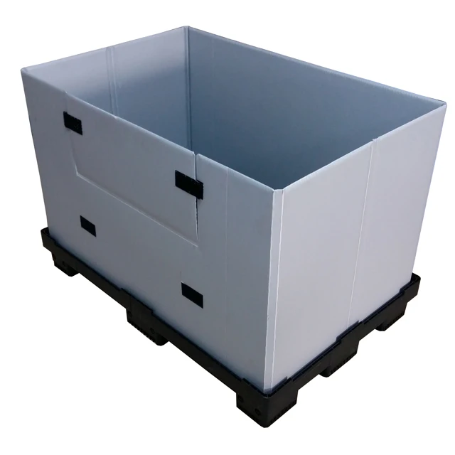 plastic Industrial Collapsible Pallet bin Folding plastic container crate