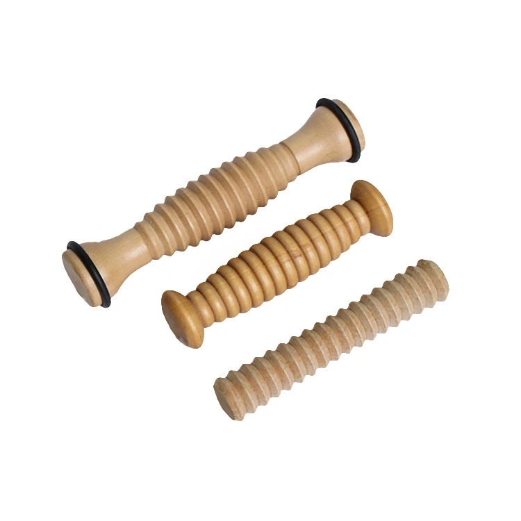 Factory wholesale Wood rolling massager for foot