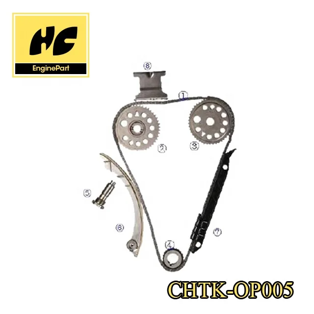 Timing chain kit used for Opel Z22SE 2.2L Astra G /Mk Iv 03/01-01/05 /Speedster 09/00- Zafira 09/00 - 06/05