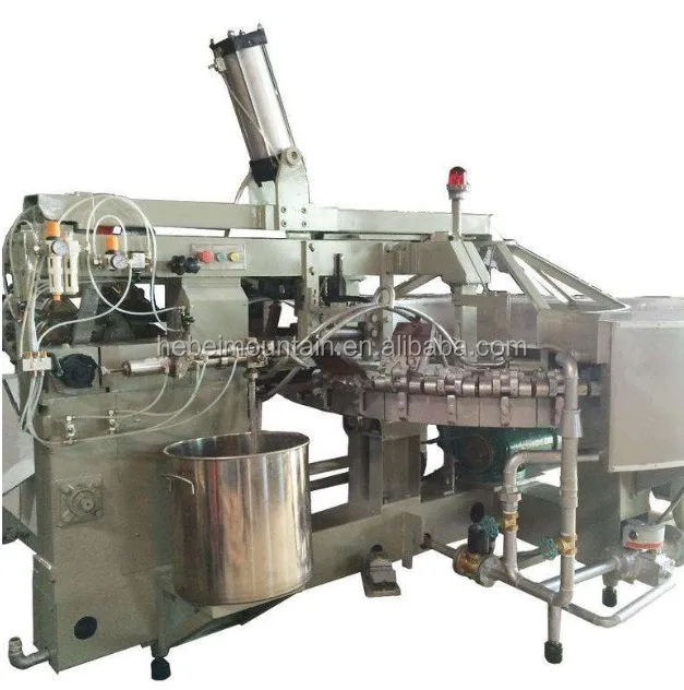 Rolled ice cream cone wafer biscuit making machine with factory price for making ice cream cone
