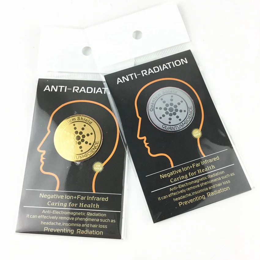 High quality anti radiation sticker with  negative ions for cell phone