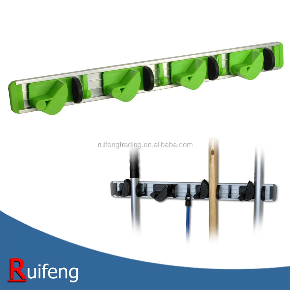 
Mop and Broom Holder, Wall Mounted Garden Tool Storage Tool Rack Storage & Organization 