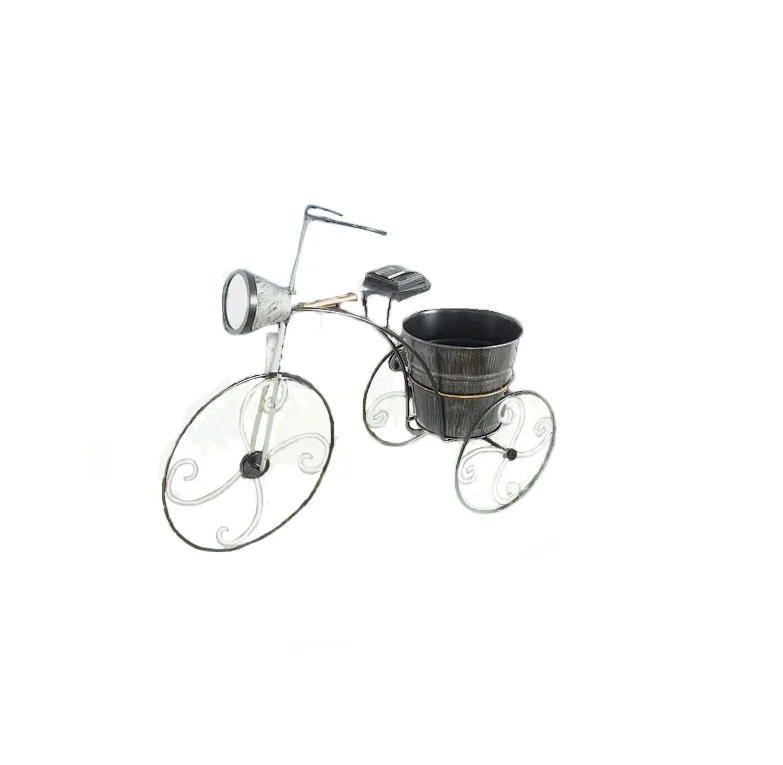 Wrought Iron Vintage cart Flower Pots Bicycle Plant Stand