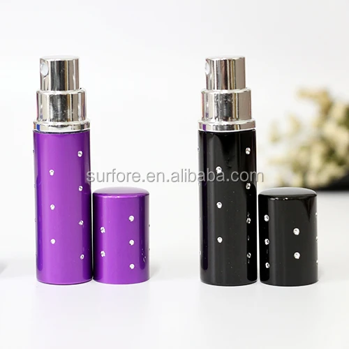 Fast delivery 10ml  Atomizer Aluminum Perfume Bottle With Spray Pump