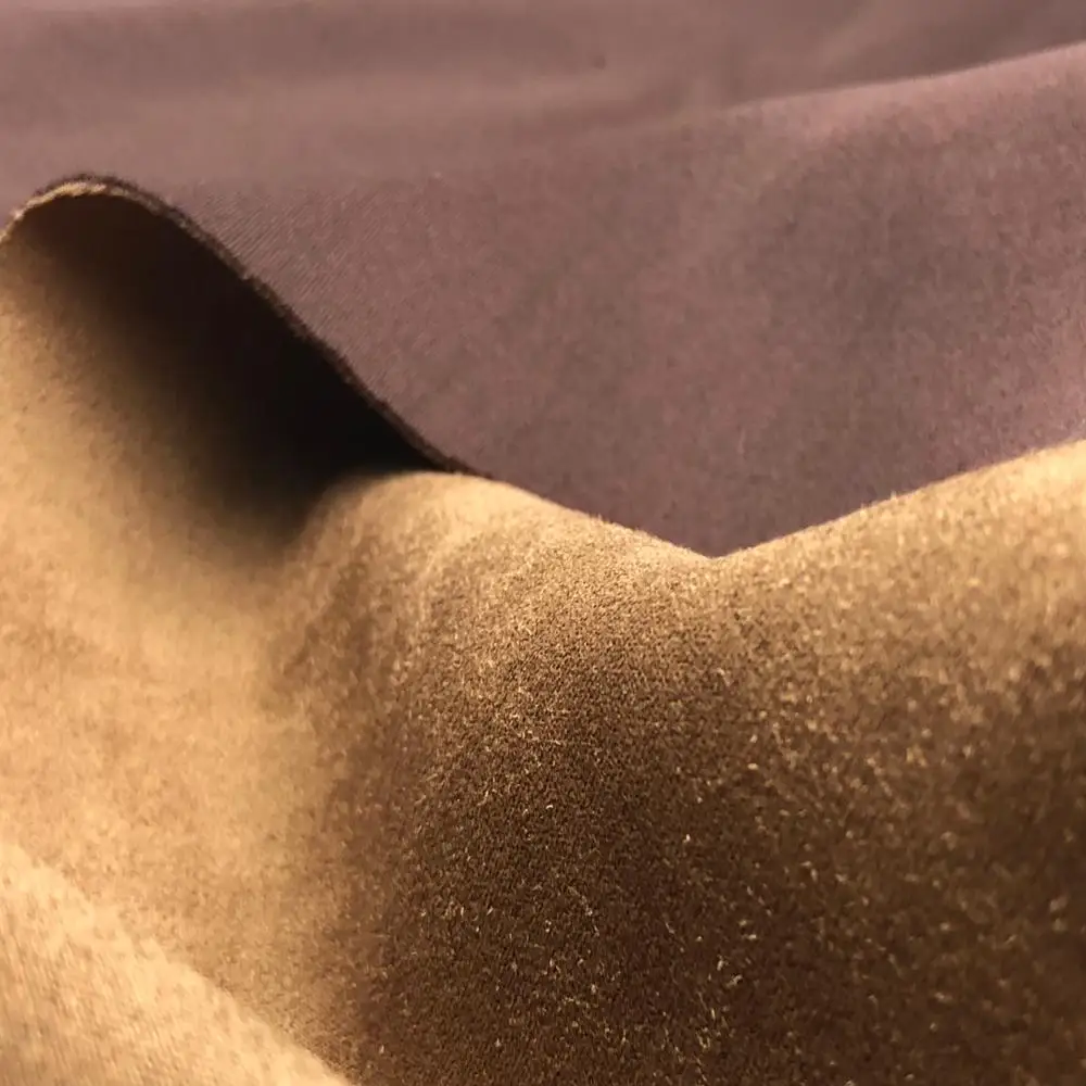 2023 High Quality Fashion Design 100% Polyester Knit Faux Suede Scuba 320gsm 330gsm Price Per Meter for Fashion Apparel Fabrics