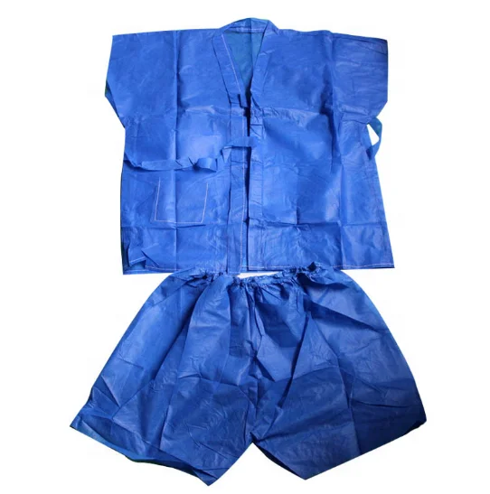 
100% vigin material comfortable disposable PP non woven bath robe kimono gown 