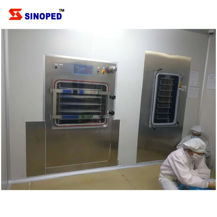 China industrial lyophilizer freeze drying equipment for pharmaceutical vial bottle