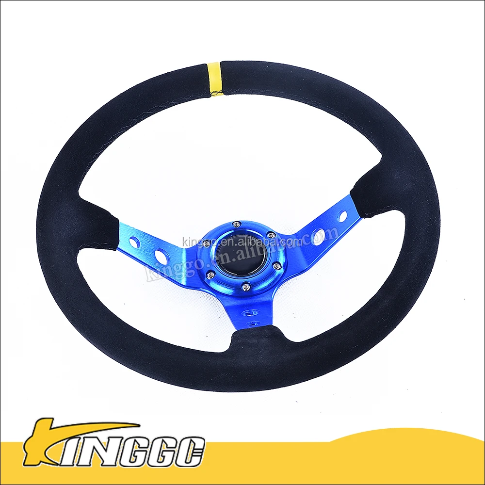 350 мм Alcantara Замша/6-болт Deep Dish Дрифтинг Руль