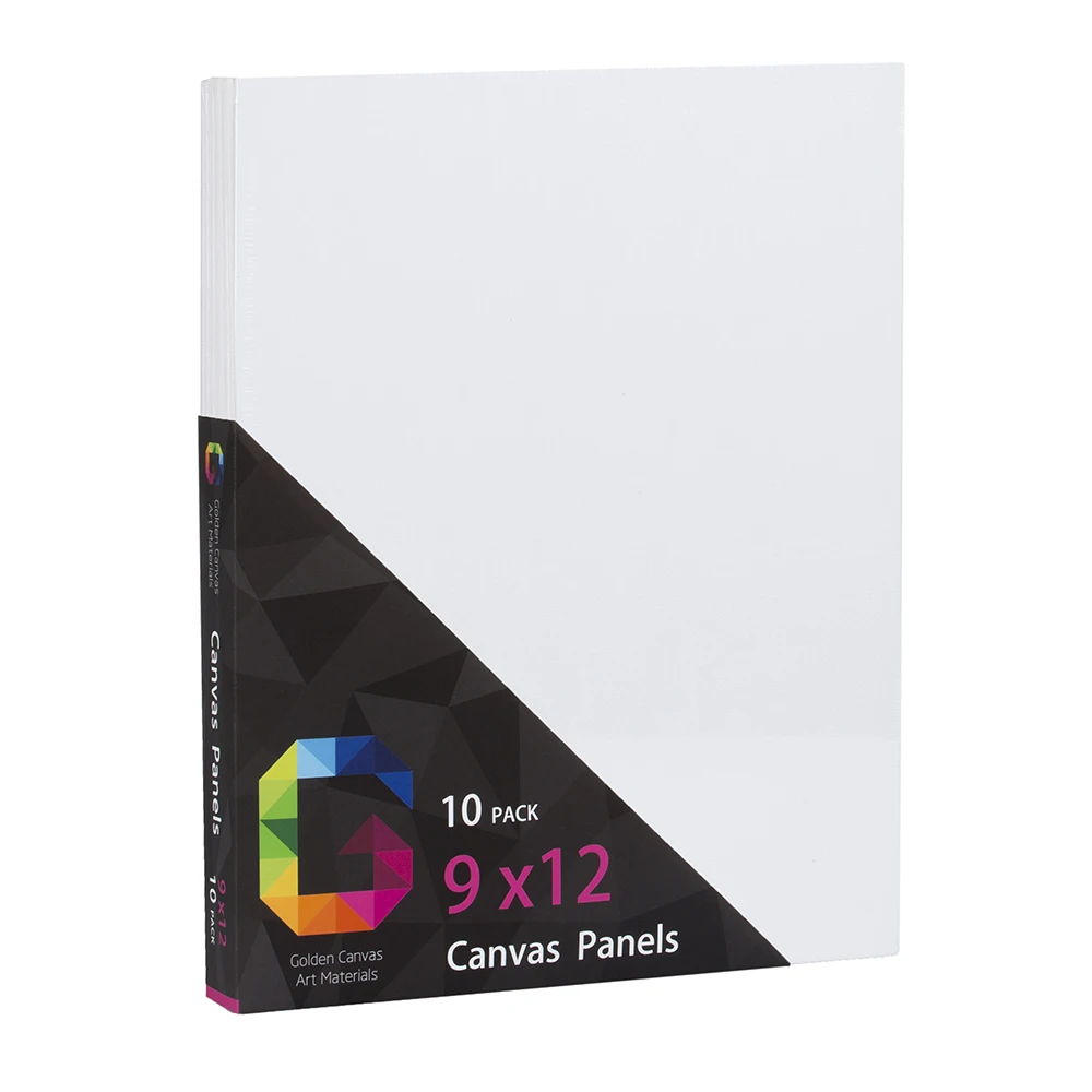 
10 pcs / pk 9x12 inch 3mm high quality density 280g cotton art canvas board 