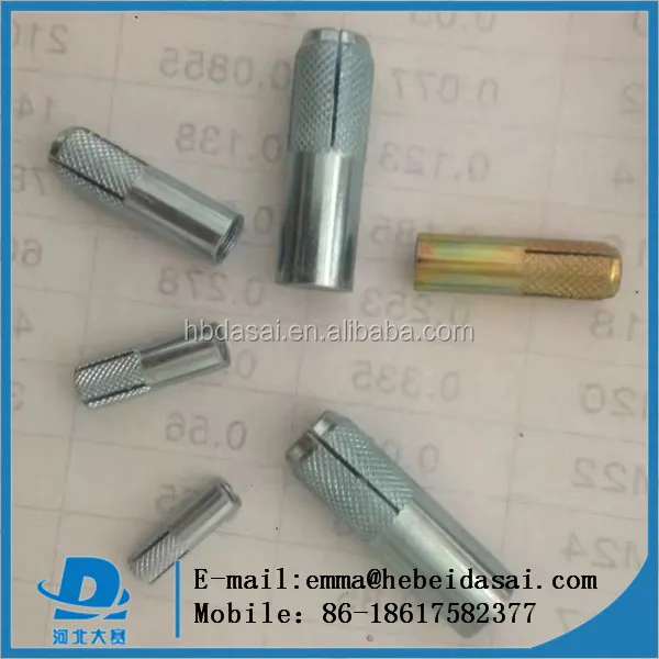 Drop in anchor carbon steel expansion anchors bolt for structure