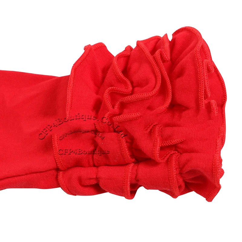 CFP C072 Full Cotton Ruffle Infant Long Sleeve Raglan Baby Gown