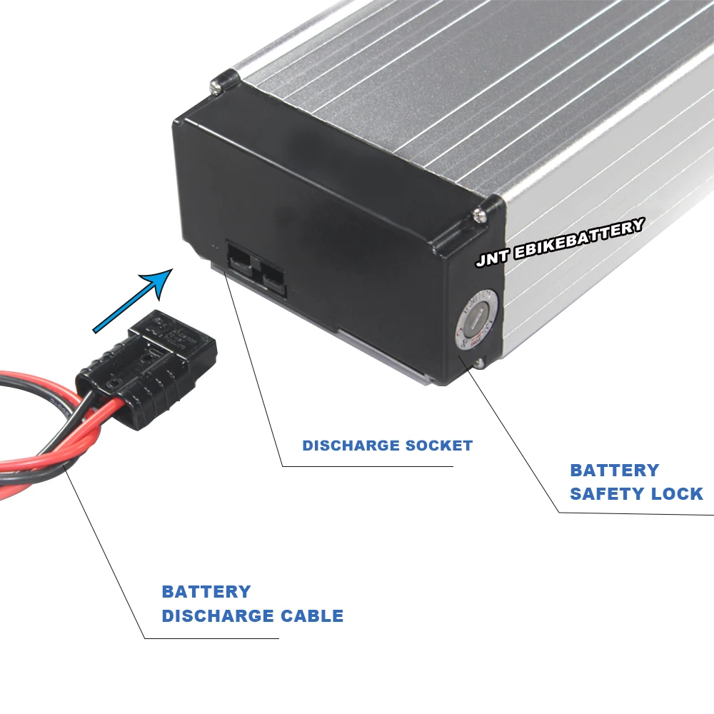 Integrated charging and discharging 48v 20ah lithium battery pack with Metal fixed base slide rail disassembly