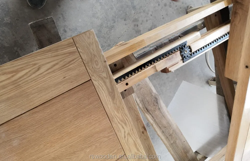 oak expandable dining table