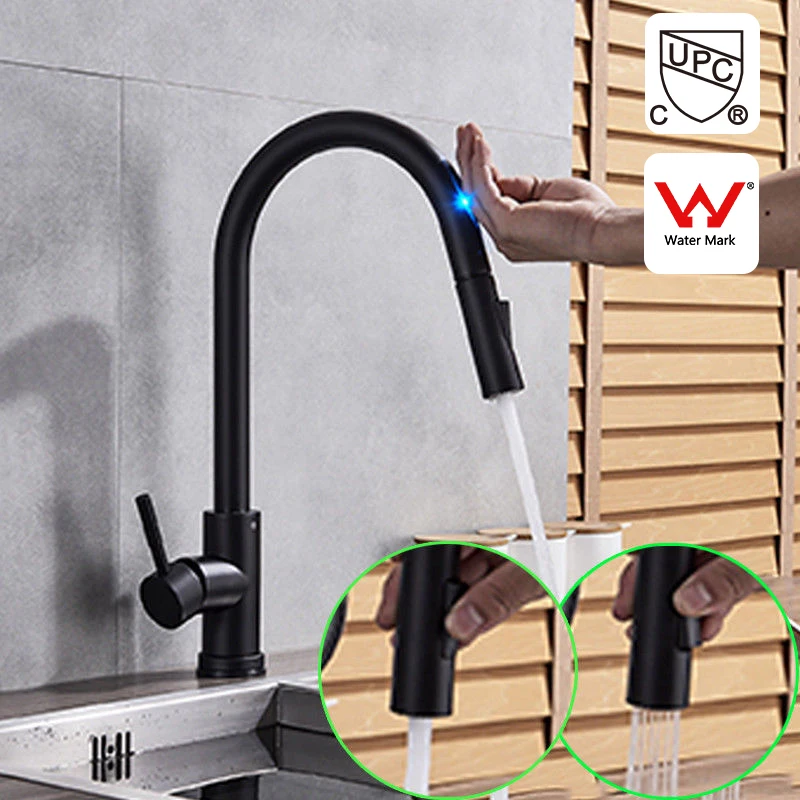 
Stainless steel Induction Touch Kitchen Faucet Pull out Sprayer Sink Mixer Tap 