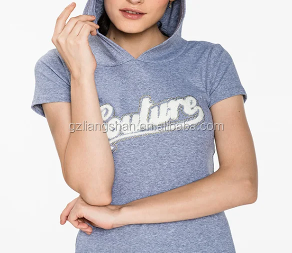 
Wholesale 2016 New Women Dress Cotton Short Sleeve Print Letter Casual Summer Dresses Plus Size Hoodie Bodycon Dress 