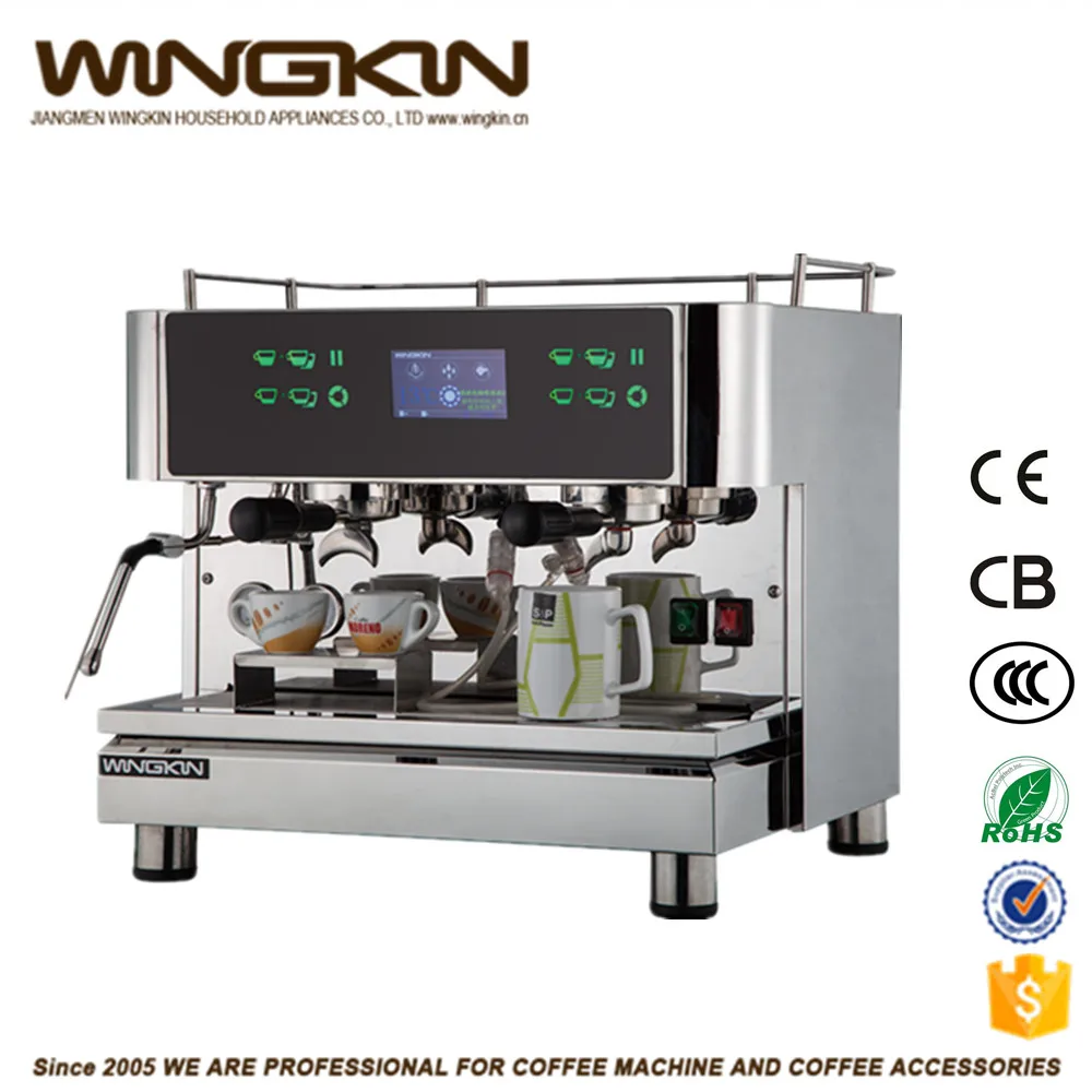 Сенсорный экран Коммерческого использования кофе-машина эспрессо италия стиль 6.6L большой котел