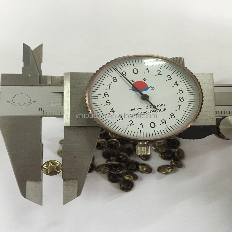 Metal Brass Star Shaped Rivets For Shoes