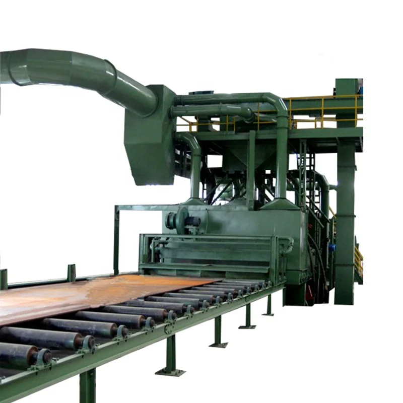 Roller type steel plate Preservation Line Shot Blasting Machine