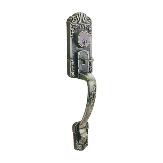 The middle east antique golden color zinc alloy door deadbolt big handle combo lock