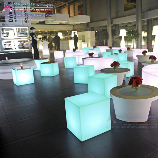 Led Acrylic Cube Table / Plexiglass Cube (Ta110A)
