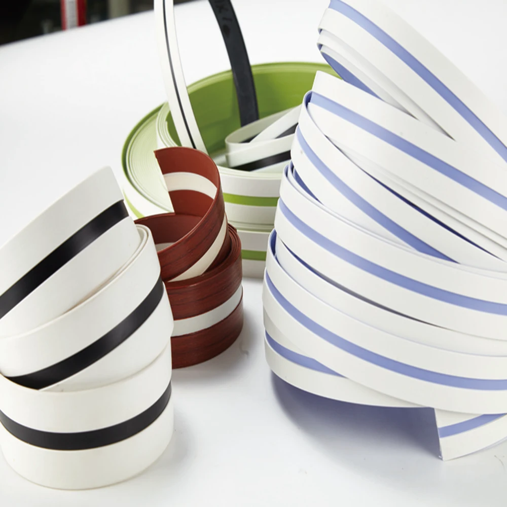 Hot selling kitchen cabinet pvc edging strips furniture pvc edge banding for Furniture Accessories