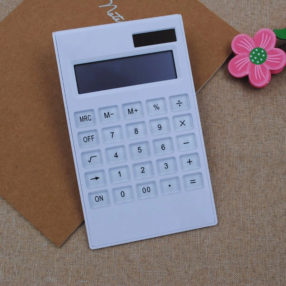 Stock!!!Custom logo Classic white solar energe calculator