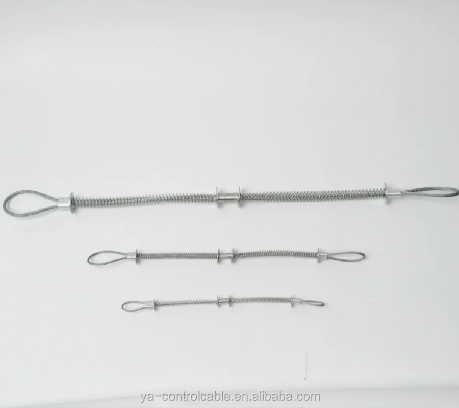 Кнут проверки безопасности кабель/оцинкованная проволока стальная канатная петля с пружинной стали оцинкованной