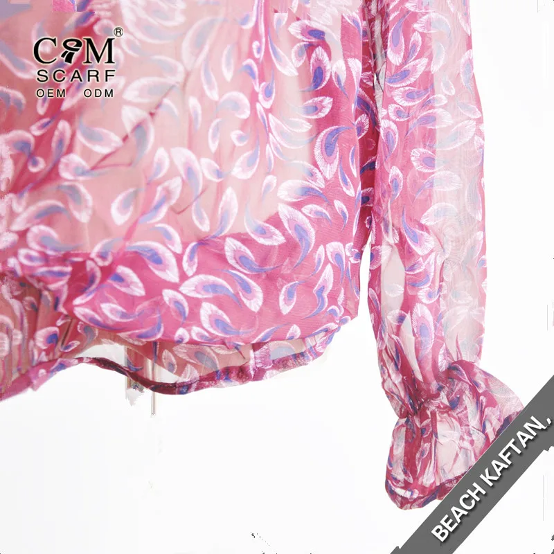 Женская обувь; Сезон весна; Цветочный узор; Принт 3/4 рукавом и асимметричным подолом Асимметричный Туника свободные длинные блузы, топы