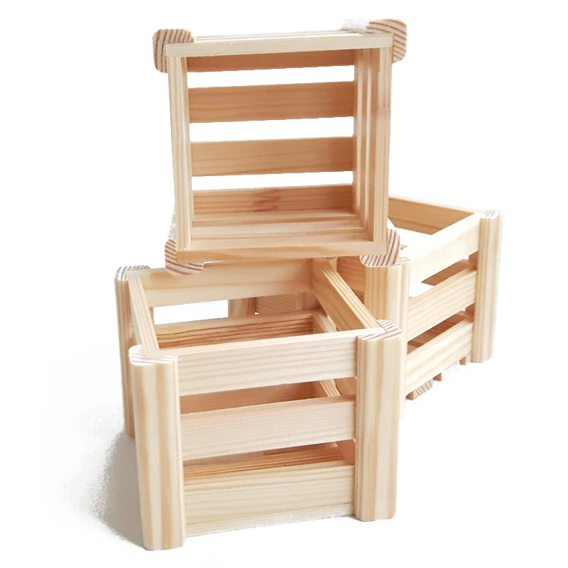 Chinese factory blank wood custom size wood farm crate