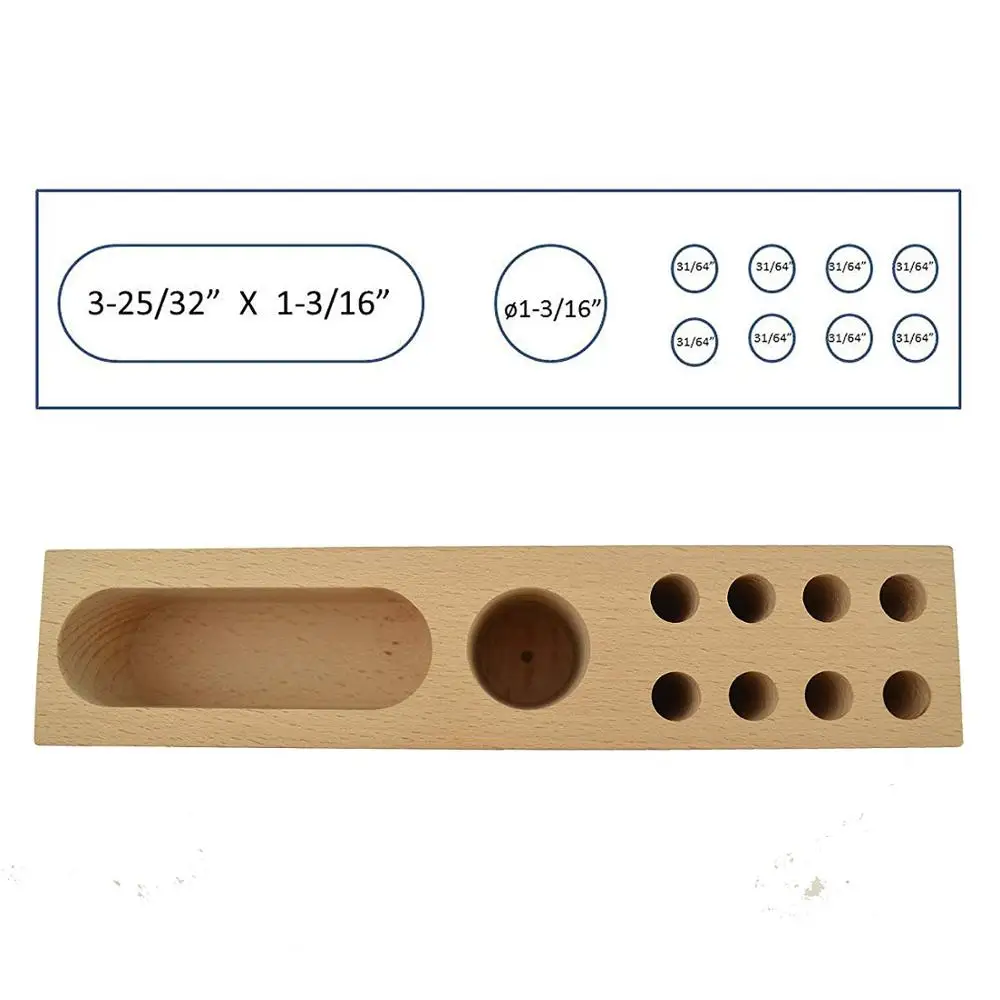 Multipurpose Wood Pen Stand 10 Slots Desk Organizer Wood Pencil Holder