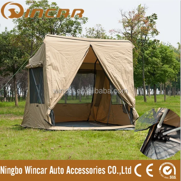 30 Second Pop Up Canvas Tent Quick Set-up Tent for Outdoor Camping