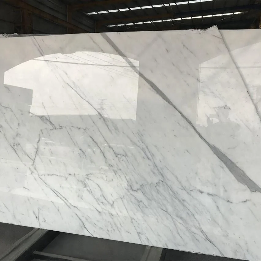 Белая мраморная плита Calacatta