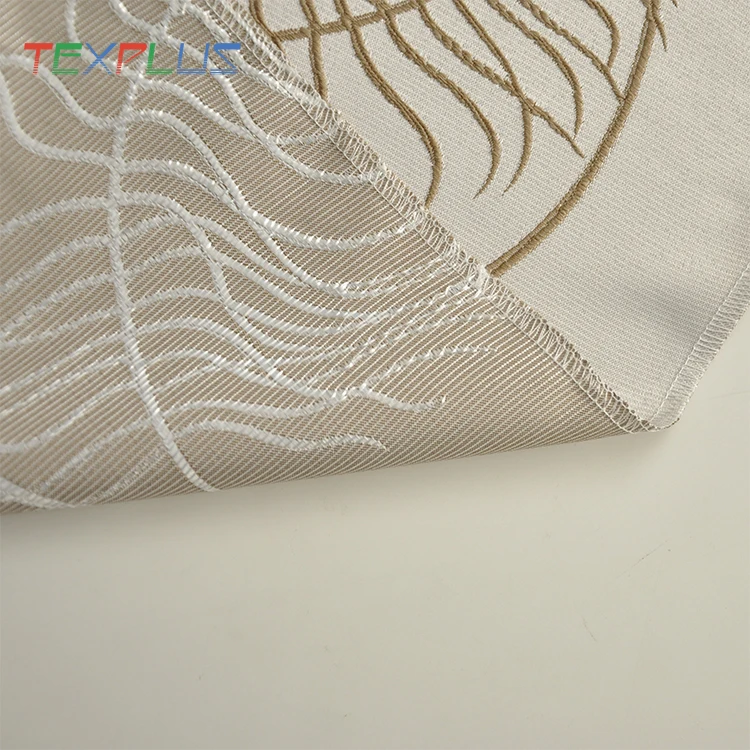 Western European style jacquard curtain fabric