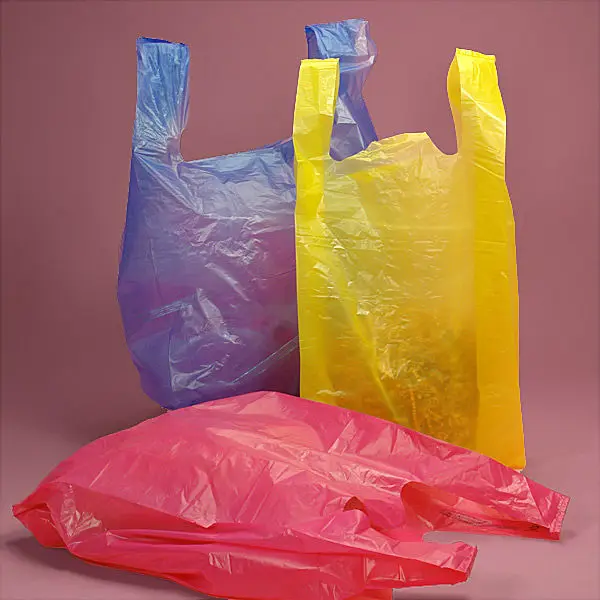 recyclable  T-shirt plastic bag for shopping